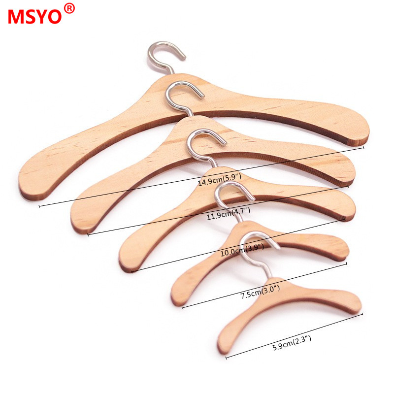 Muñeca armario juguete percha de madera American Girl/bjd/xafu/renacido/20cmEXO muñeca Accesorios