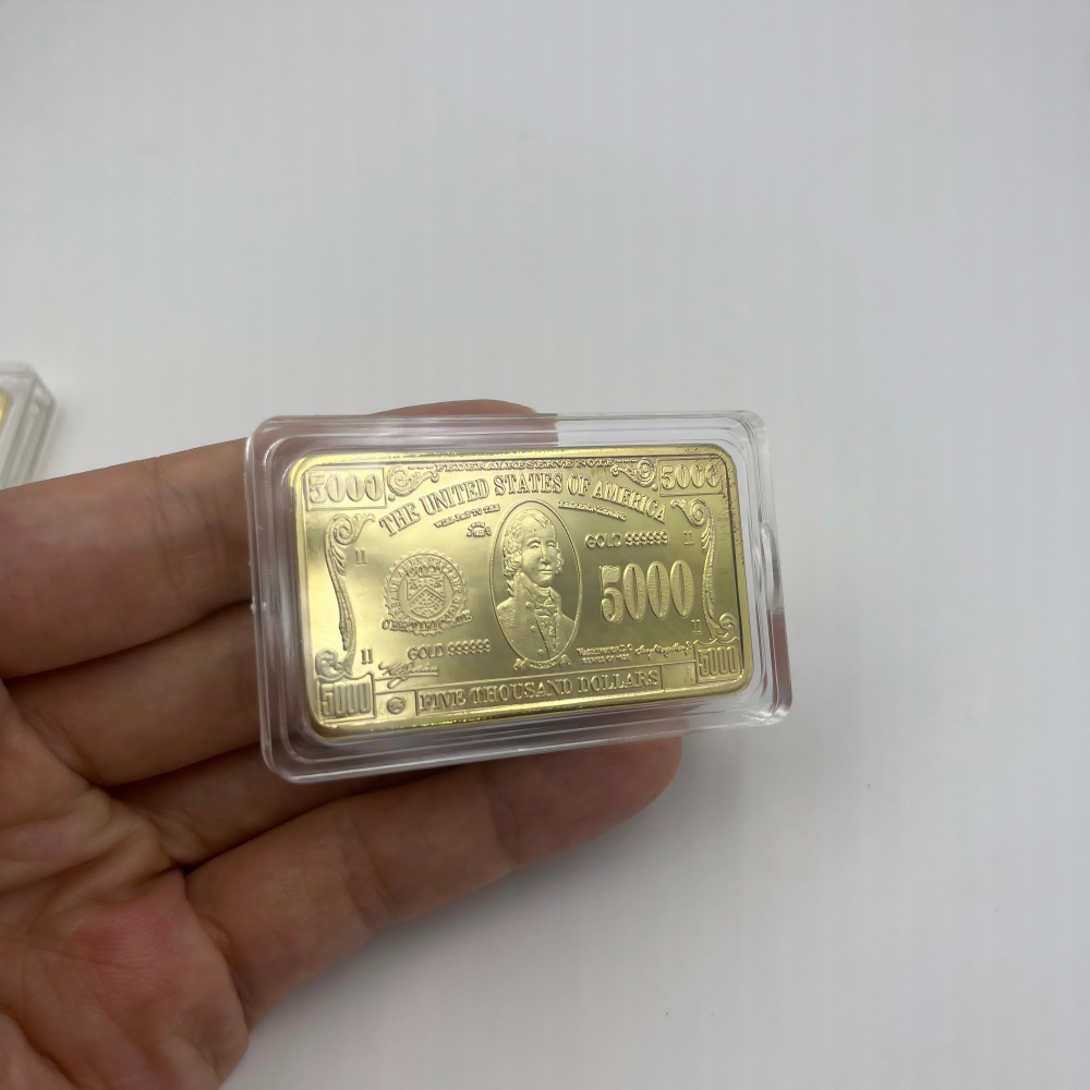 Lingote Conmemorativo de Metal Hierro Coleccionable para Navidad y Regalo de Oficina