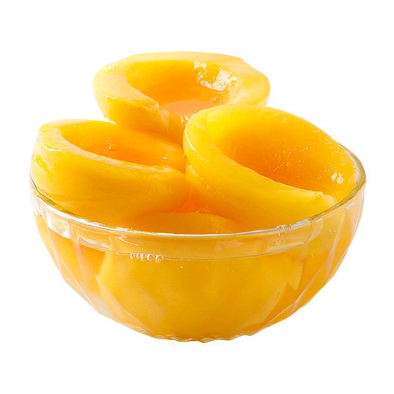 新鲜黄桃罐头整箱大罐水果罐头商用零食烘焙原料510g玻璃瓶装|undefined