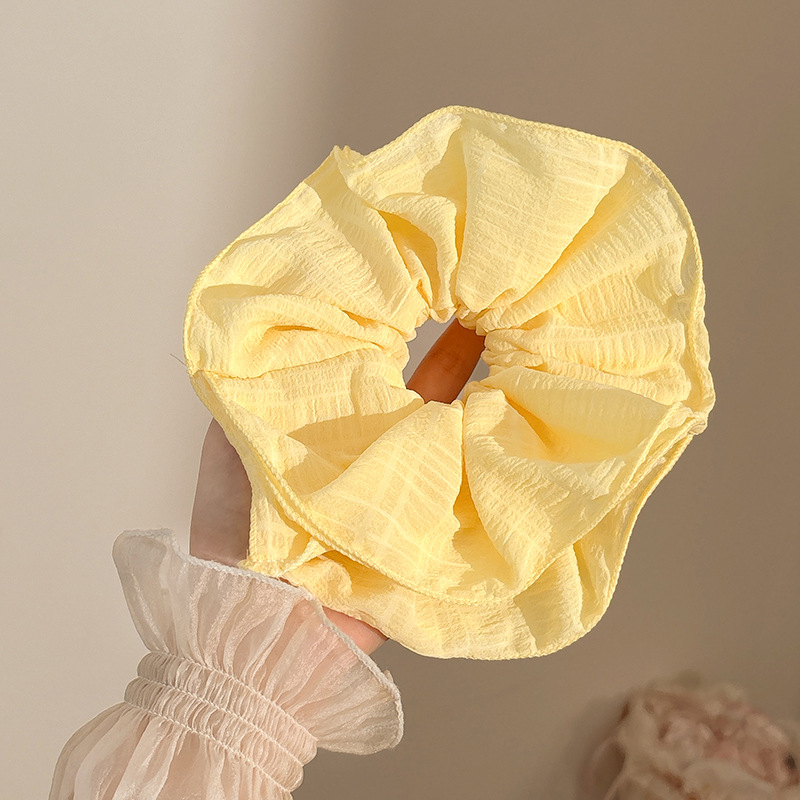 Coletero Scrunchie de Encaje con Flor de Alta Elasticidad para Mujer