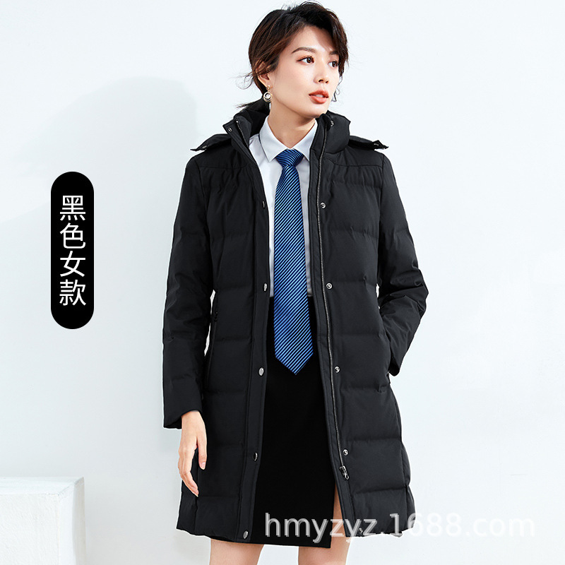 PWY2020038-여성용 블랙 다운 재킷