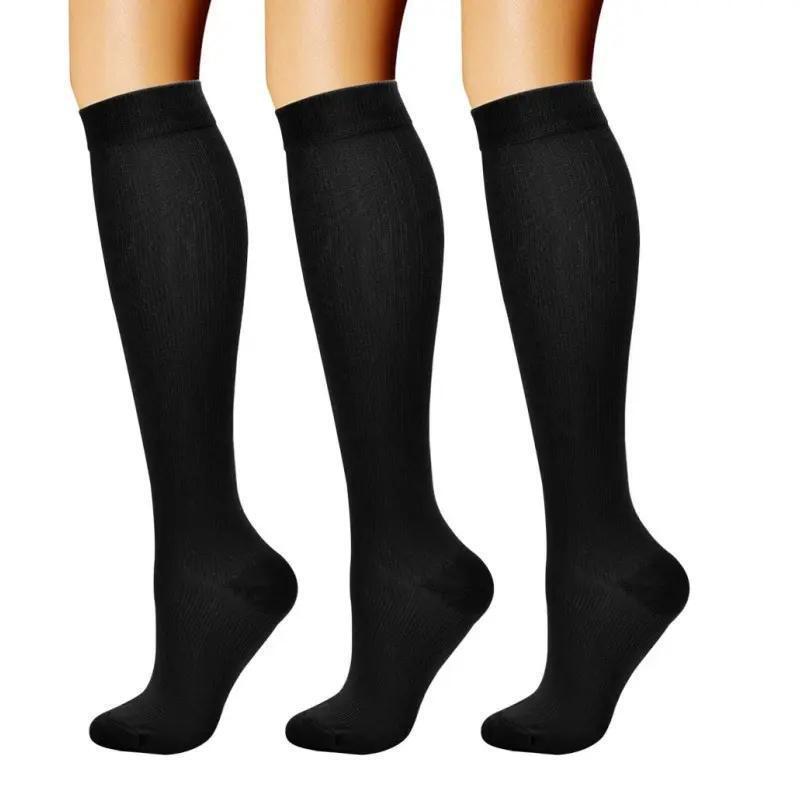 Cross-Border Hot-Selling Export Model Drop-Shipping Socks Unisex Three Pairs of Blood Circulation Compression Socks