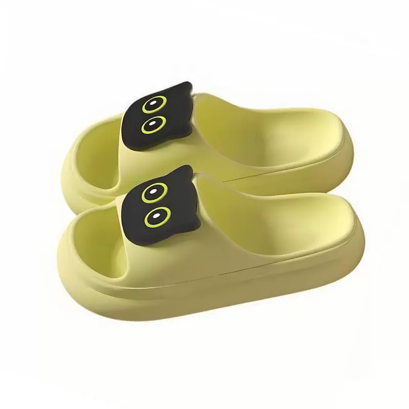 轻便女士凉拖猫咪夏季外穿室内两用厚底踩屎感拖鞋透气舒适休闲