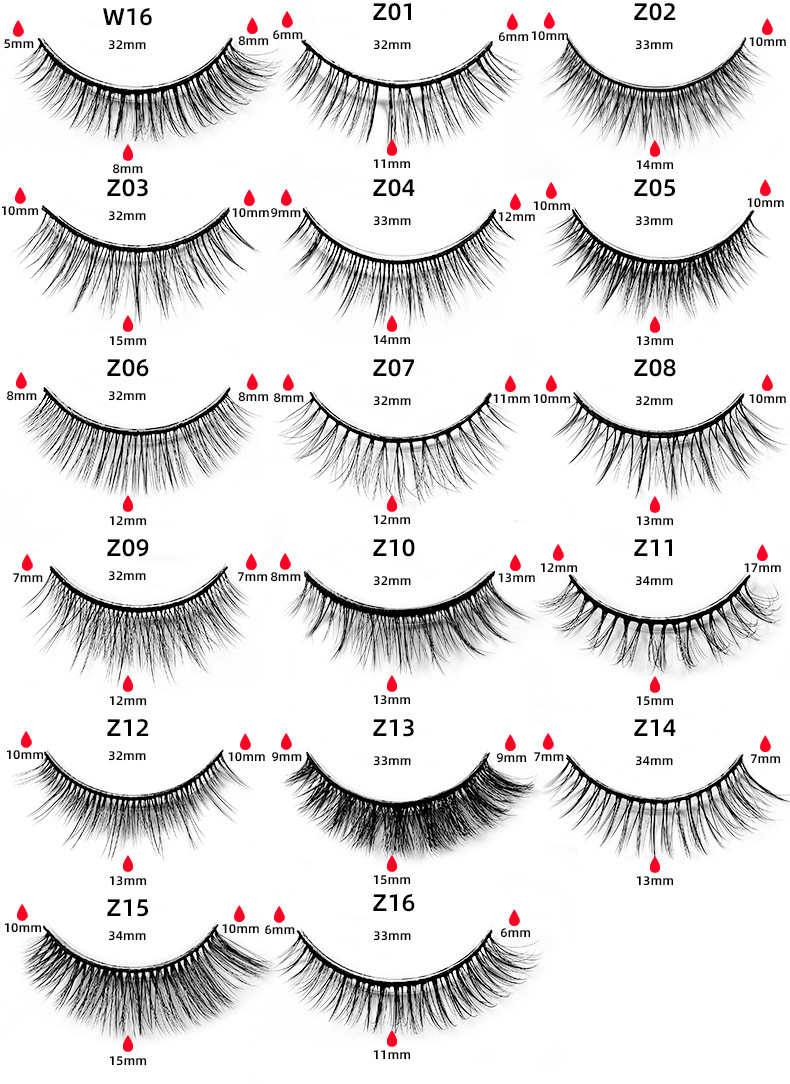 New cross-border products: A pair of self-adhesive false eyelashes, reusable synthetic fiber false eyelashes, and one-piece glue-free eyelashes undefined