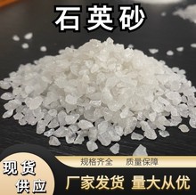 石英砂滤料 厂家直销喷砂除锈 水厂过滤 草坪充草 规格多样硬度高
