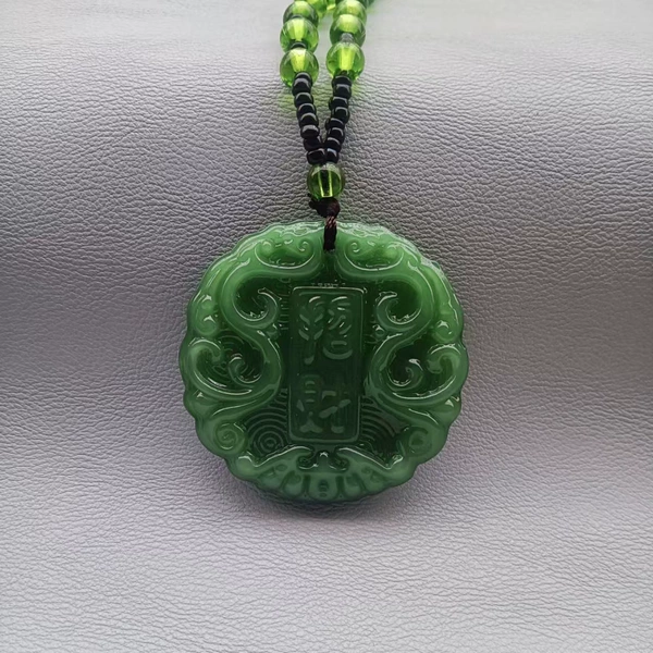 Green pendant, for luck