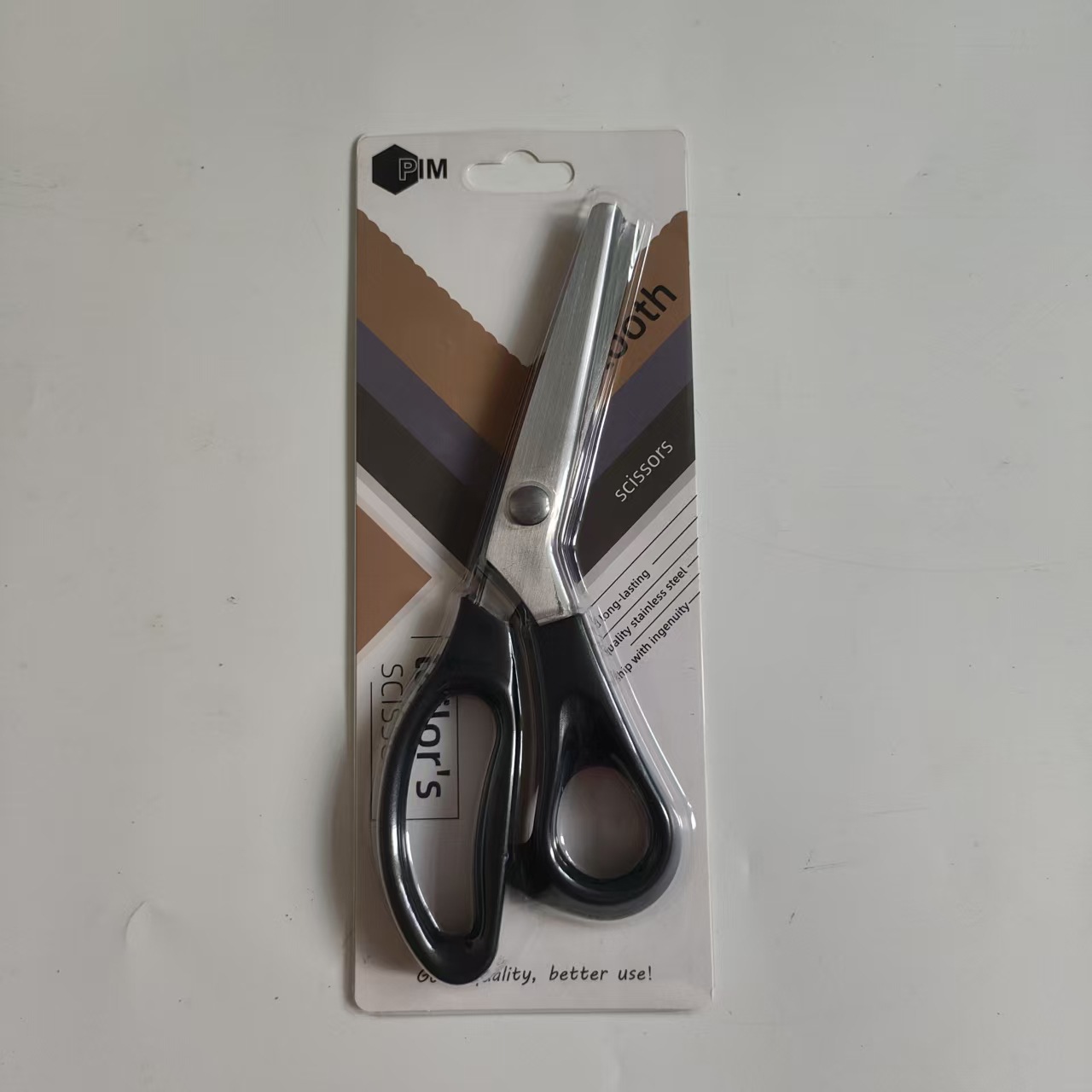 Tijeras de Dientes para Costura de Acero Inoxidable Zigzag para Costura y Tela