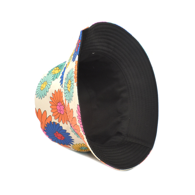 Women's Fashion Flower Printing Wide Eaves Bucket Hat display picture 11