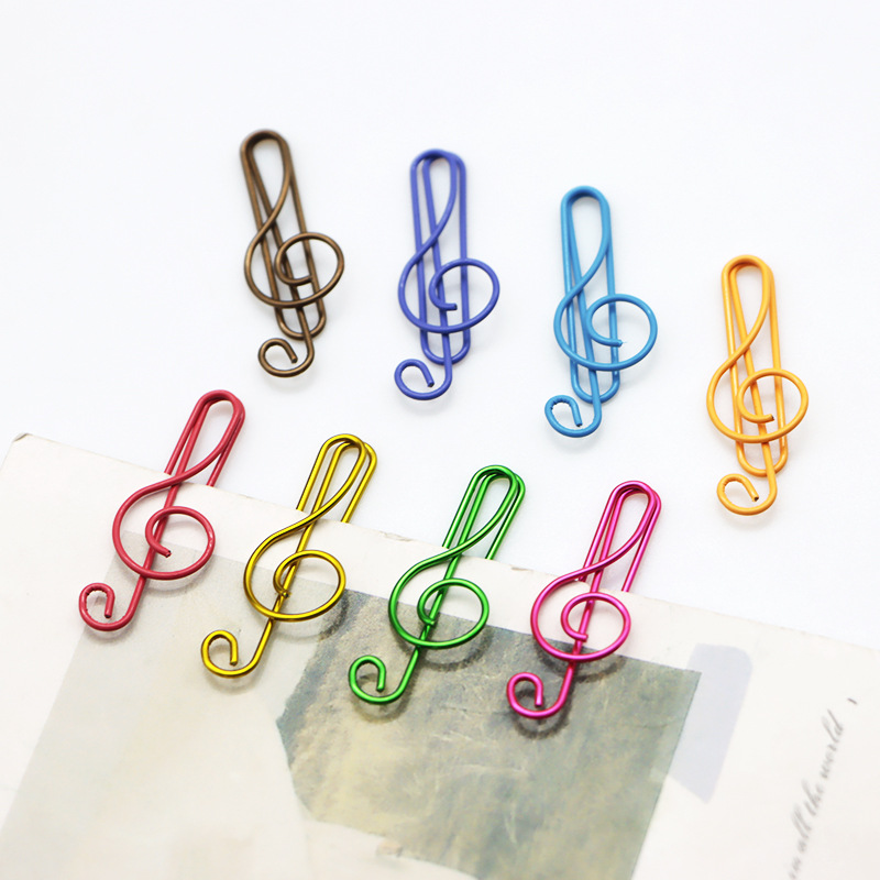 Nuevos productos 21 notas de color clips pet línea de plástico encapsulado de alto tono de música pin con fábrica de embalaje en stock