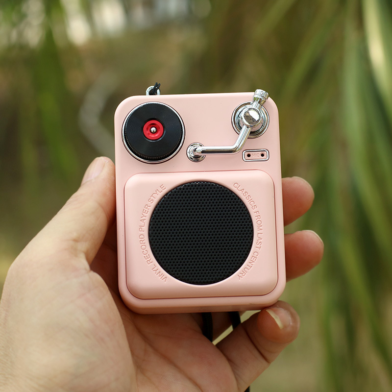 艾吾AVWOO新型bluetoothスピーカー復古原子レコード機携帯型屋外ミニ音響工場プレゼント|undefined