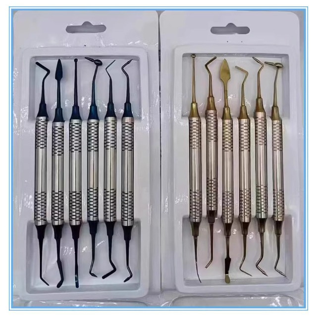 Kit de relleno de resina dental, restauración estética dental, herramientas de relleno de implantes dentales, instrumentos orales, envío gratuito