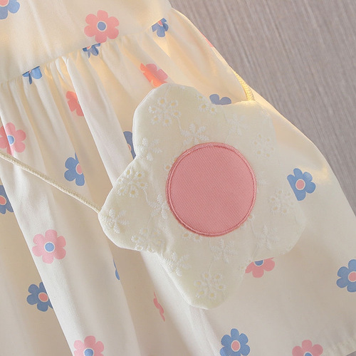 Baby Girls' Summer New Style Cotton Dress with T-shirt and Skirt, Including a Package, Drop Shipping