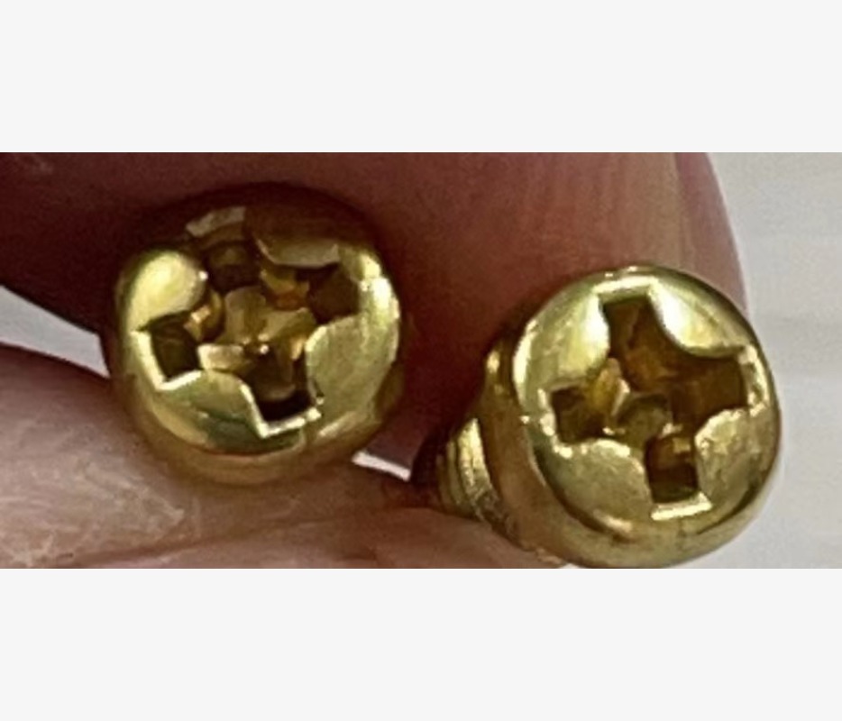 GB823 黄铜  十字小盘头机螺钉 M4*8