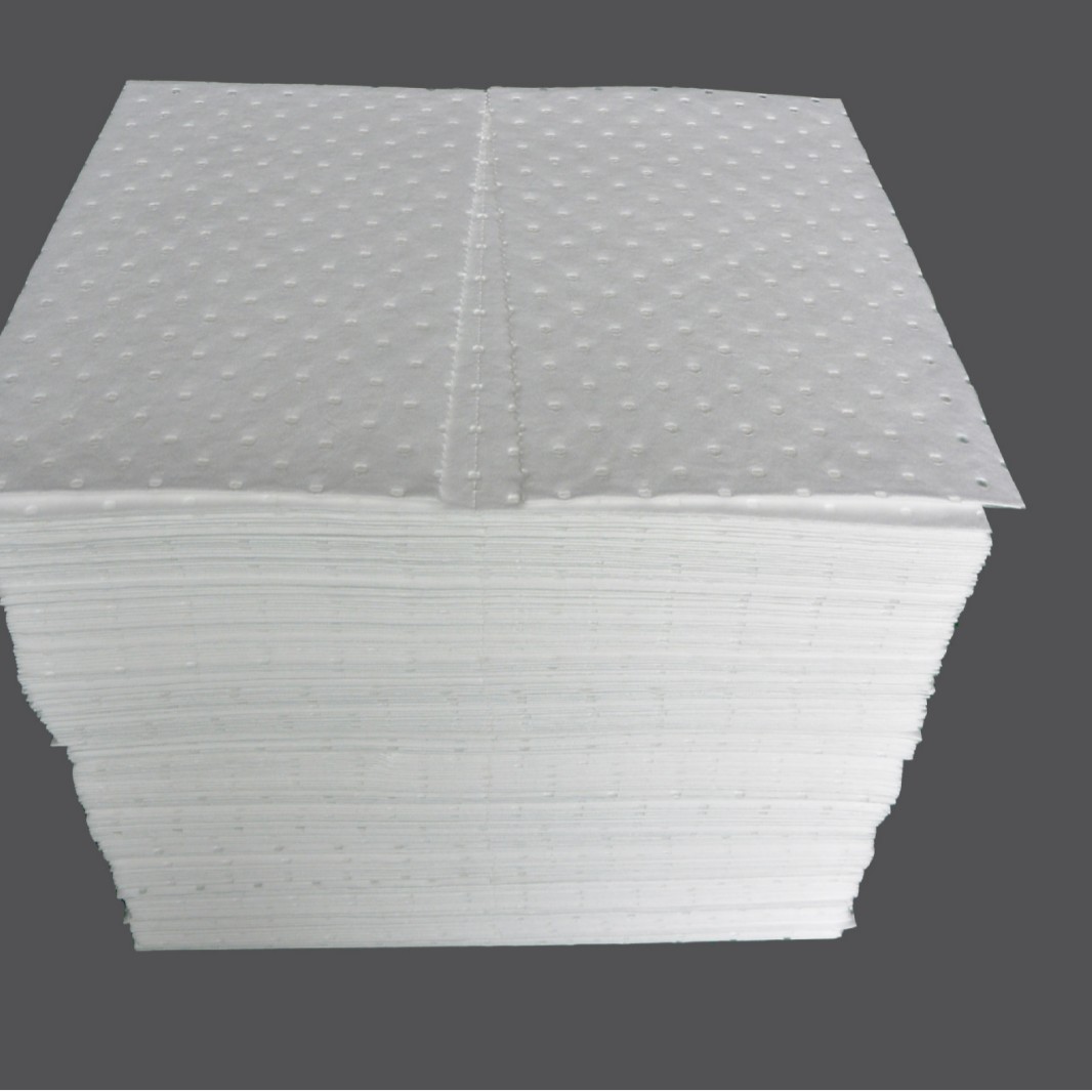 400*500mm复合压点吸油棉100片工业吸油棉片吸附棉吸液棉卷过滤棉