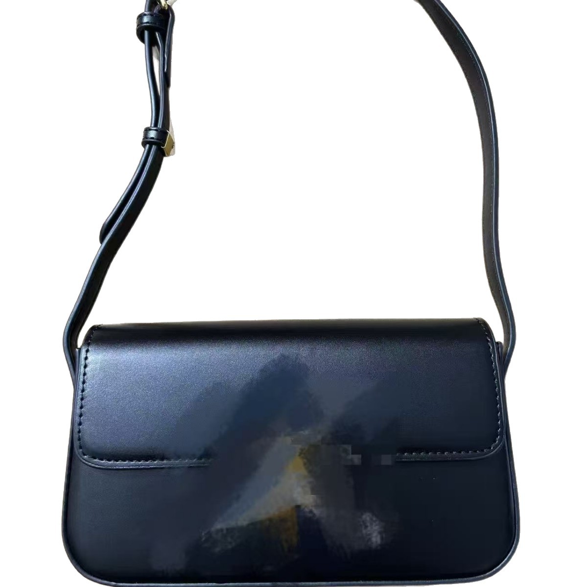 Factory Direct Sale Ce-Style Classic Black Baguette Bag New Lightweight Casual Underarm Clasp Single Shoulder Crossbody Small Square Bag - Thumbnail 5