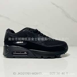 莆田鞋高版本AirMax90气垫鞋情侣款网面透气男休闲运动跑步鞋跨境
