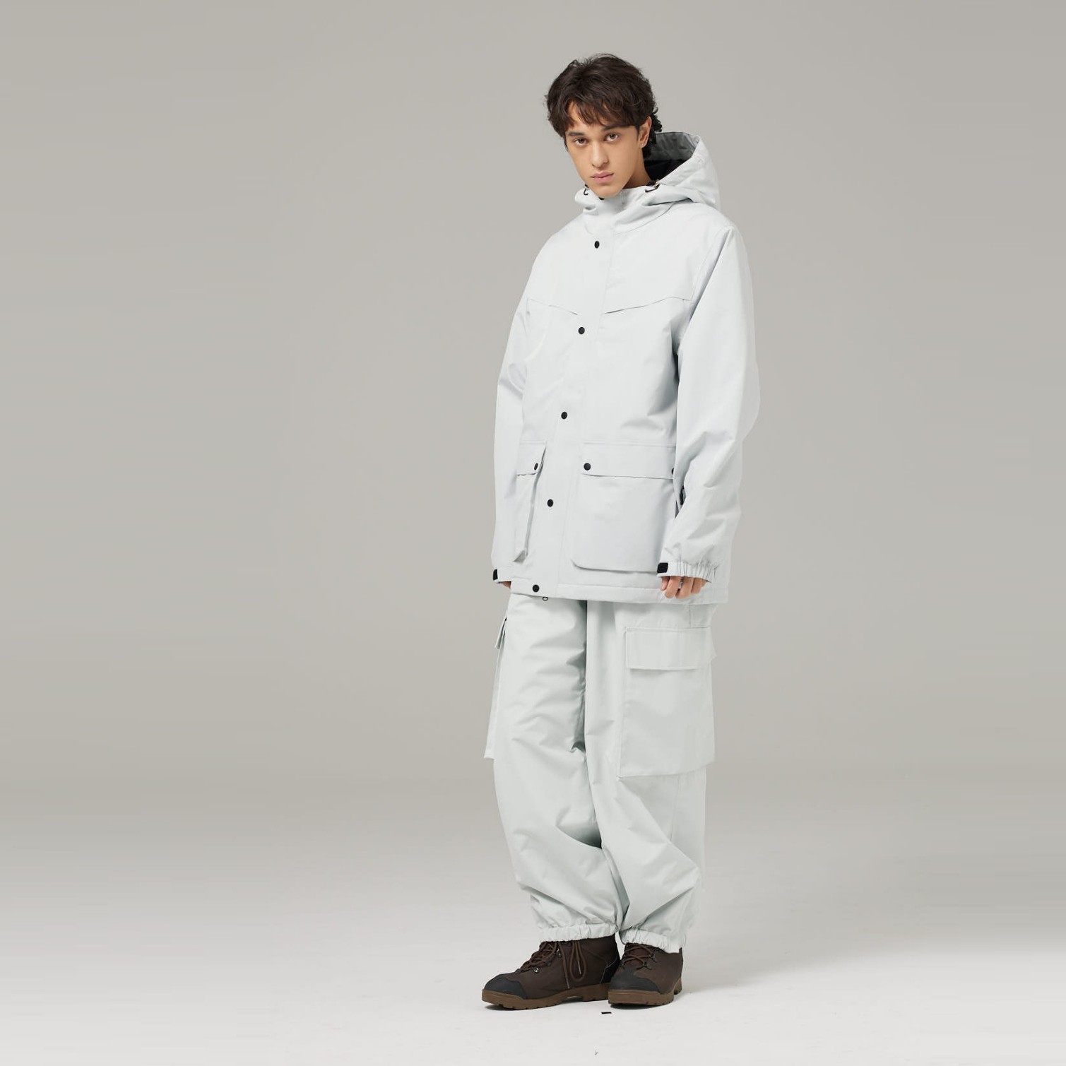 Ski suit set for both skis and snowboards, outdoor, plus size, unisex.