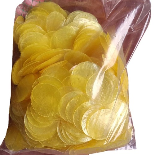 Natural Shell Round Disc 50mm Double Hole Mirror Shell Raw Material Soft Shell DIY Lamp Chime Accessory Translucent Sheet