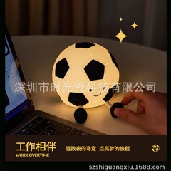 Egoタイムショー工場オリジナルデザインサッカーラケット音楽モデルシリコンランプのナイトライトをデザインします。