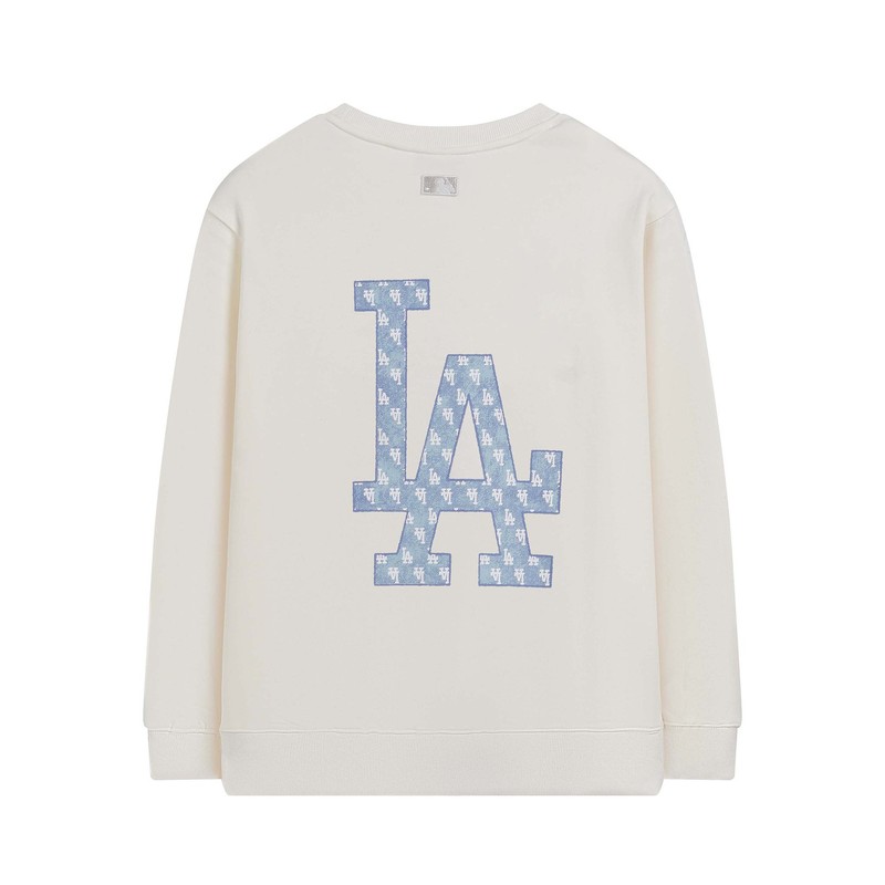 正确版MLB韩国潮牌老花系列运动休闲大logo男女同款宽松圆领卫衣|undefined