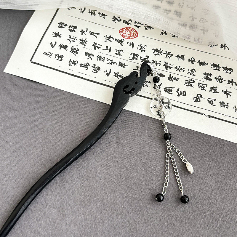 Nueva horquilla de estilo chino borla de alto grado para mujer horquilla diaria updo horquilla estilo antiguo hanfu hairpin tocado