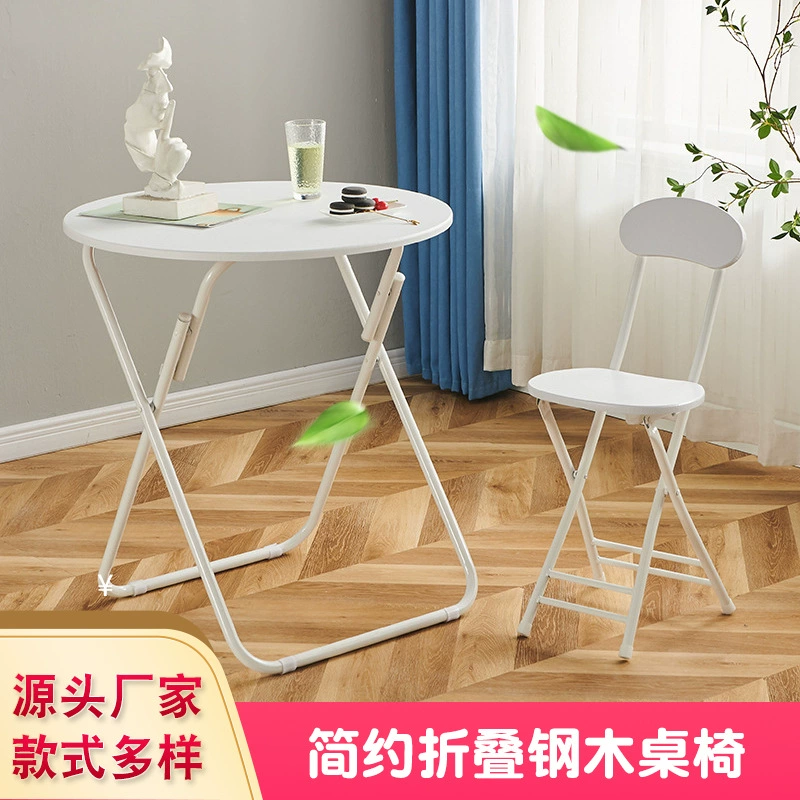Современный складной круглый стол на заказ, металлический складной круглый стол, обеденный стол для дома, стол для офиса в общежитии/арендуемой квартире, складной