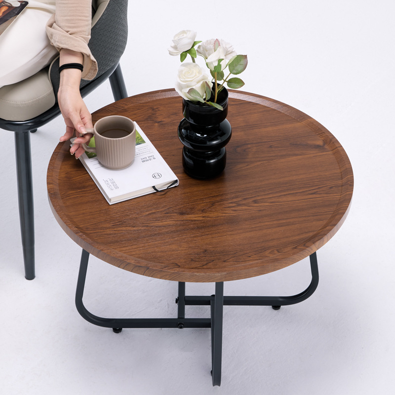 Mesa de té pequeña moderna y simple mesa de té pequeña sala de estar creativa casera sofá lado combinación de mesa de té pequeña