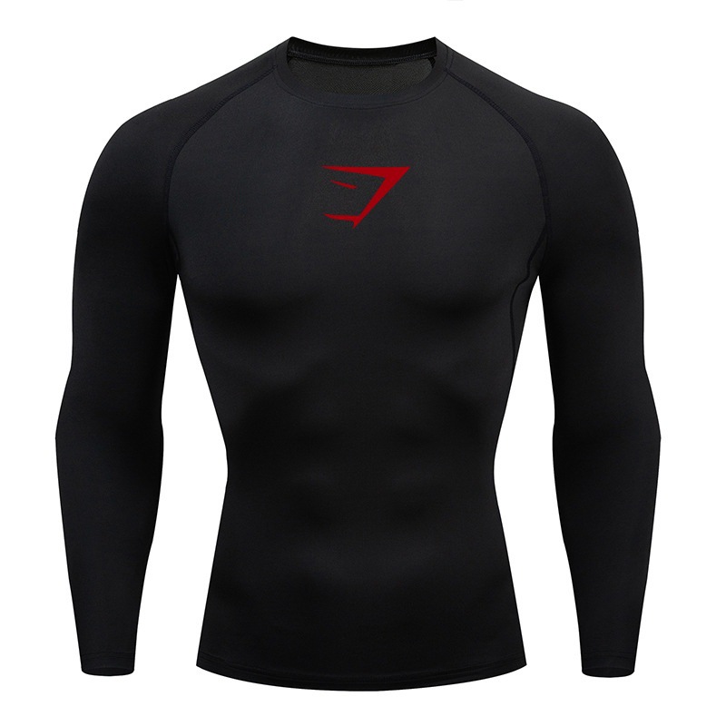Black red label + long sleeves