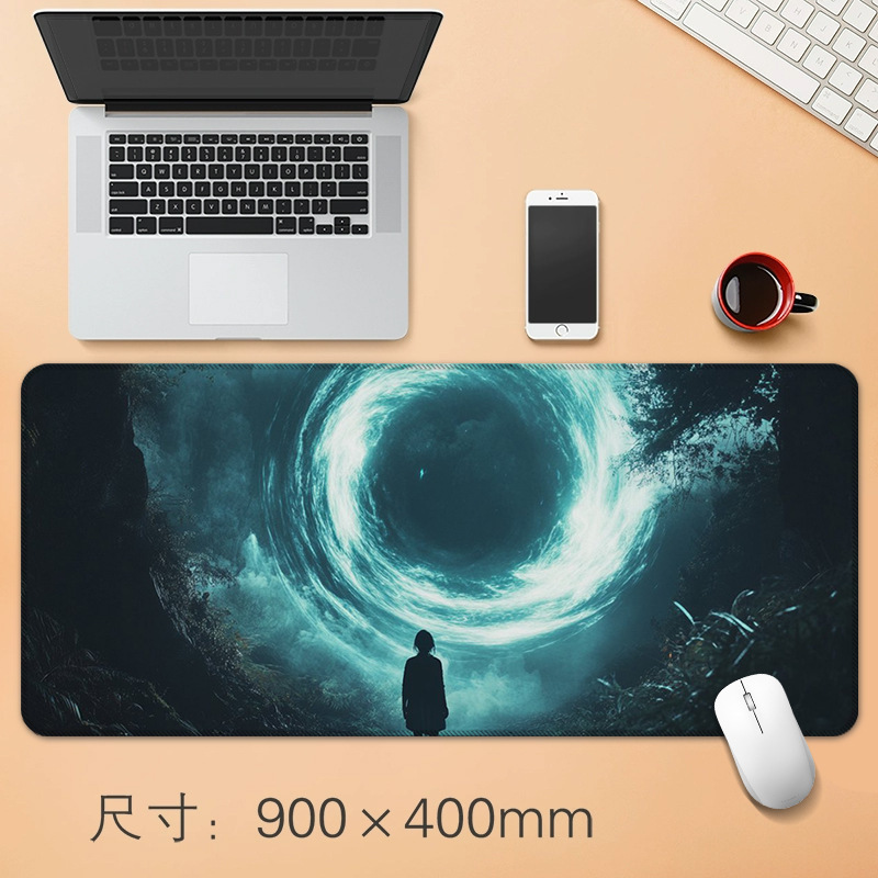ソース工場直販抽象ダークスピンデスクパッド防水高価値マウスパッド大型オフィスマウスパッド|undefined