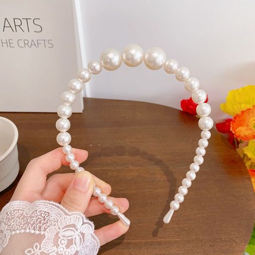 Pearl headband retro French forest style super fairy headband internet celebrity  new style going out hairpin hairband jewelry