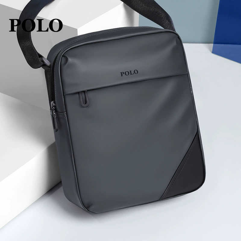 Мужская сумка POLO на одно плечо, вместительная износостойкая сумка для отдыха