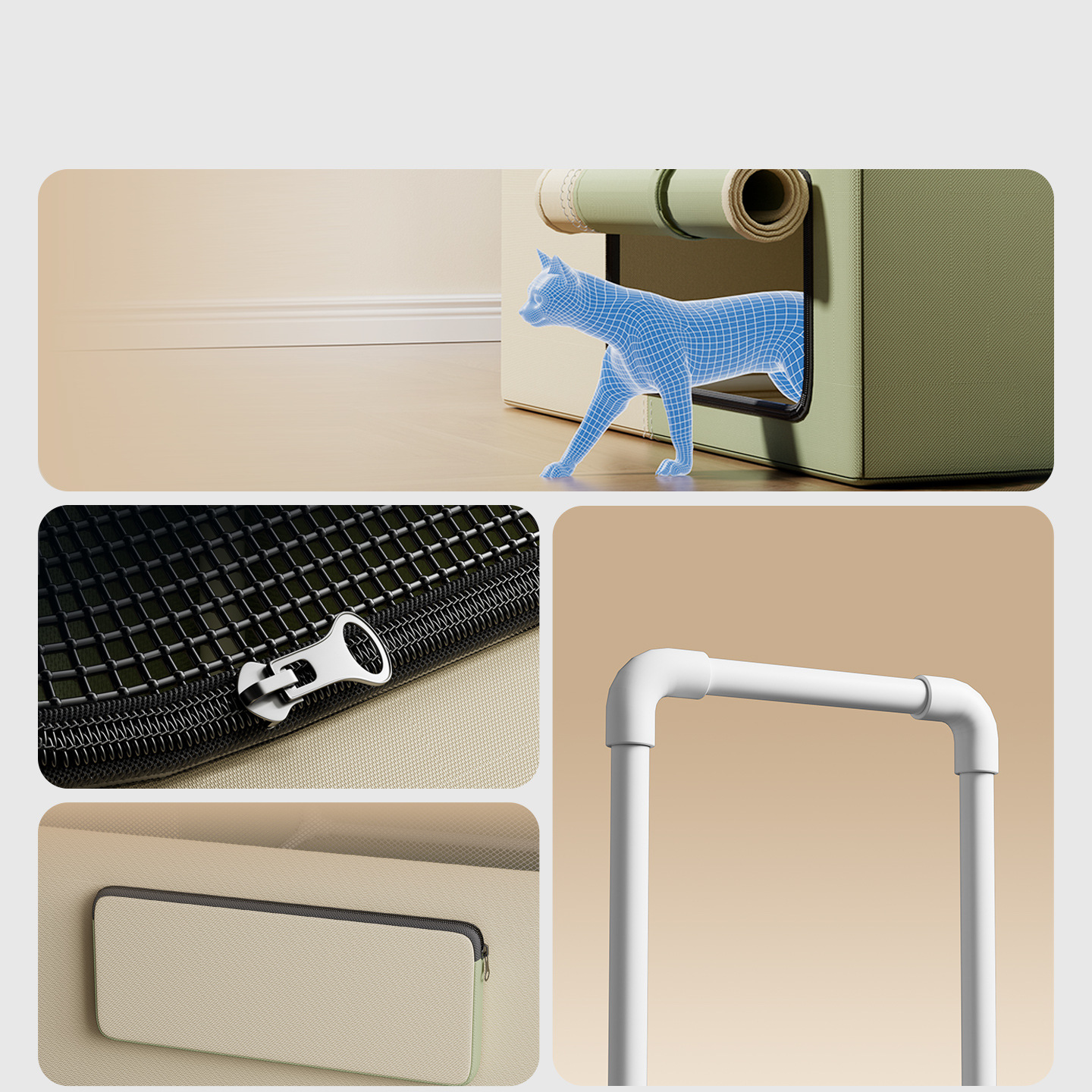 Mascotas, gatos, sala de partos, gato cerrado, gata, gata, gata, cuatro estaciones, tienda general, nido, Amazon al por mayor