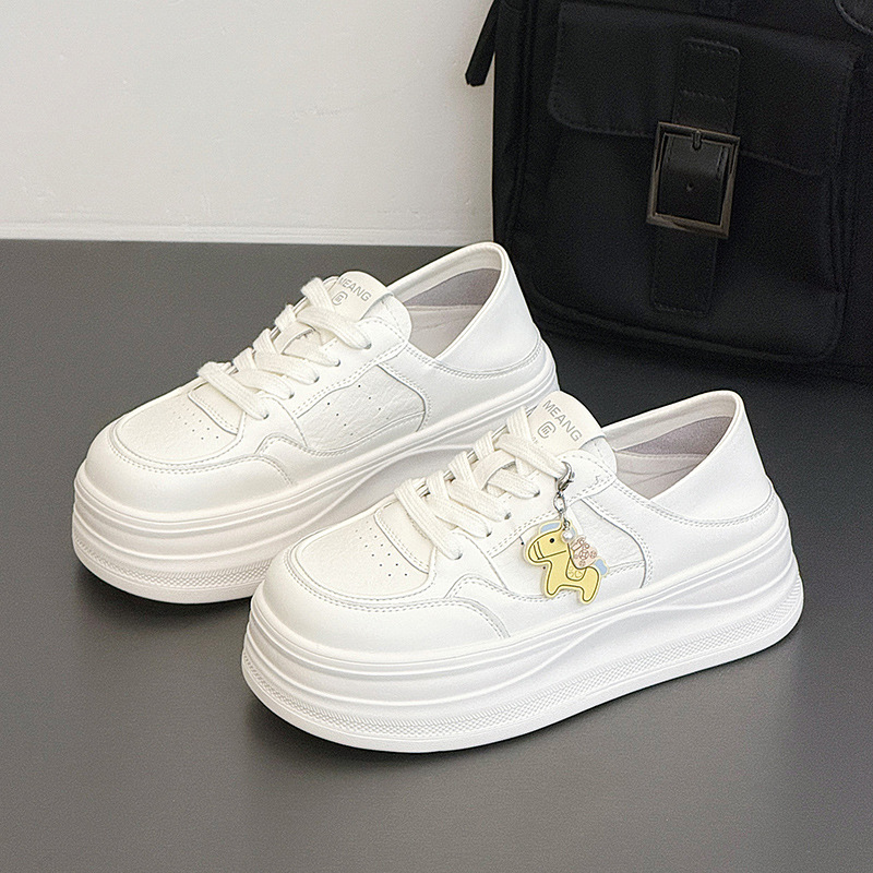 Soft Thick-soled White Sneakers For Women, 2026 Spring New Model,...