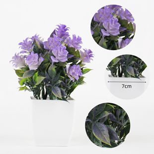Amazon Simulation Small Potted Plant Ornaments Home Eucalyptus Rosemary Living Room Desktop Decoration Fake Flower Plastic Potted Plant
