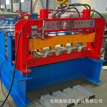 海驰厂家定制楼承板成型机 楼板机器生产设备 60/750承重板机