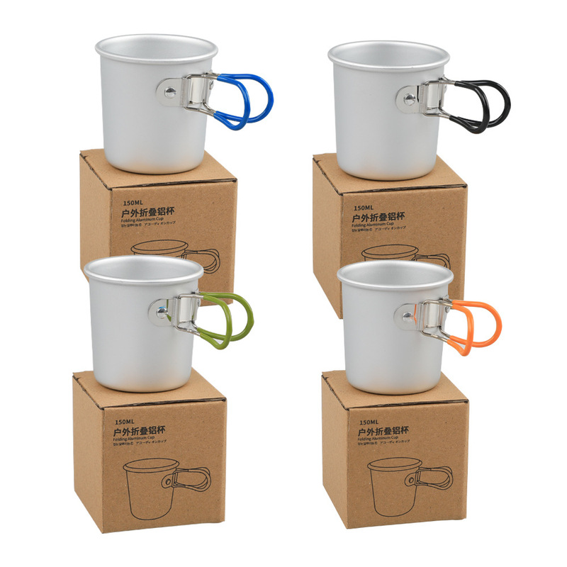 Outdoor camping water Cup folding mug portable leisure coffee cup camping tea cup aluminum alloy beer cup mouth Cup Outdoor camping water Cup folding mug portable leisure coffee cup camping tea cup aluminum alloy beer cup mouth Cup