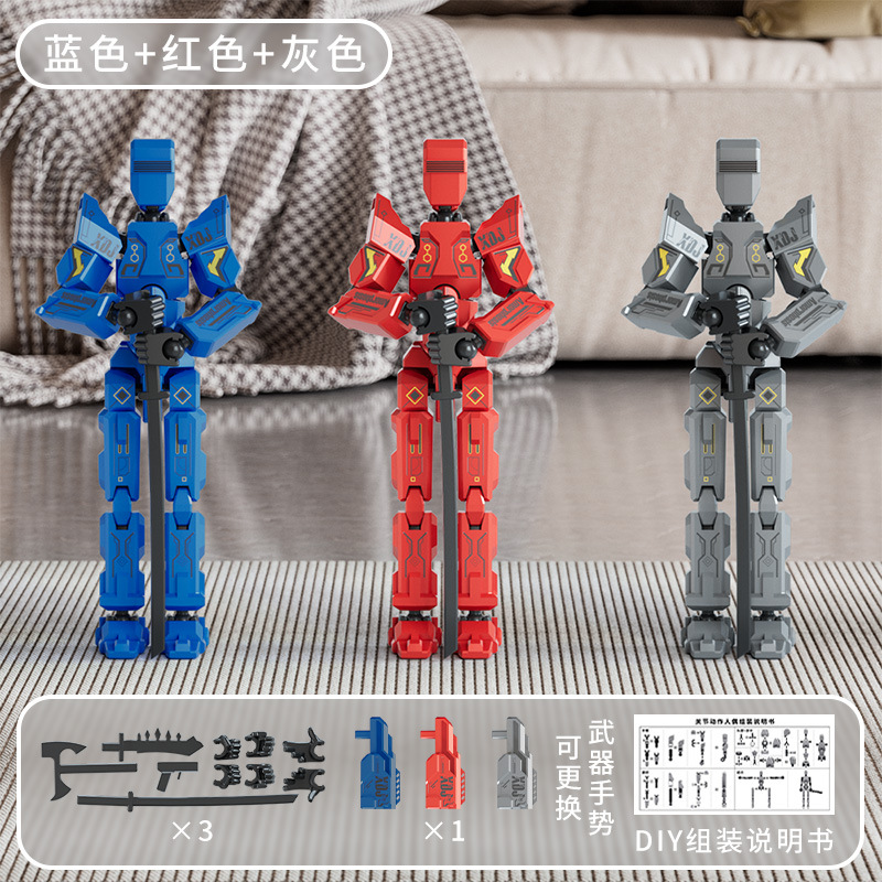 Juguete de modelo multiarticulable multi-mórfico transfronterizo ángel articulado humano descomprimido robot de quinta generación