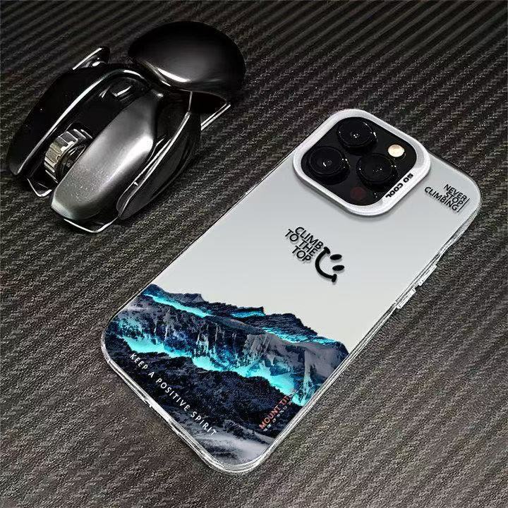 Nueva montaña nevada para iPhone 16 funda para teléfono móvil Apple 15promax/14 Europa y América 13pro12 personalidad 11xr
