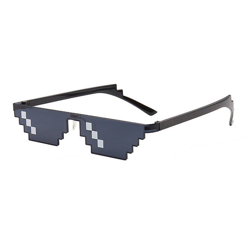 新しいモザイクメガネ二次元サングラス Minecraft パーソナリティピクセルサングラス卸売パーティーメガネ爆発|undefined