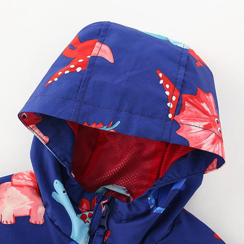Malwee Boys' Coat Spring and Autumn New European and American Children's Fashion Zipper Shirt Handsome Hooded Children's Clothing 
