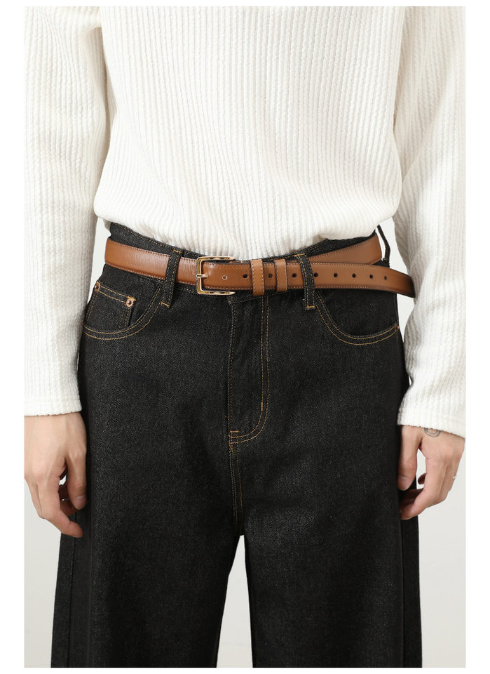 Quần jean nam ống rộng dáng suông màu bò nguyên bản phong cách Mỹ — Denim đen, Ngụy trang màu mơ, màu xanh cổ điển, màu xanh denim chi tiết 12