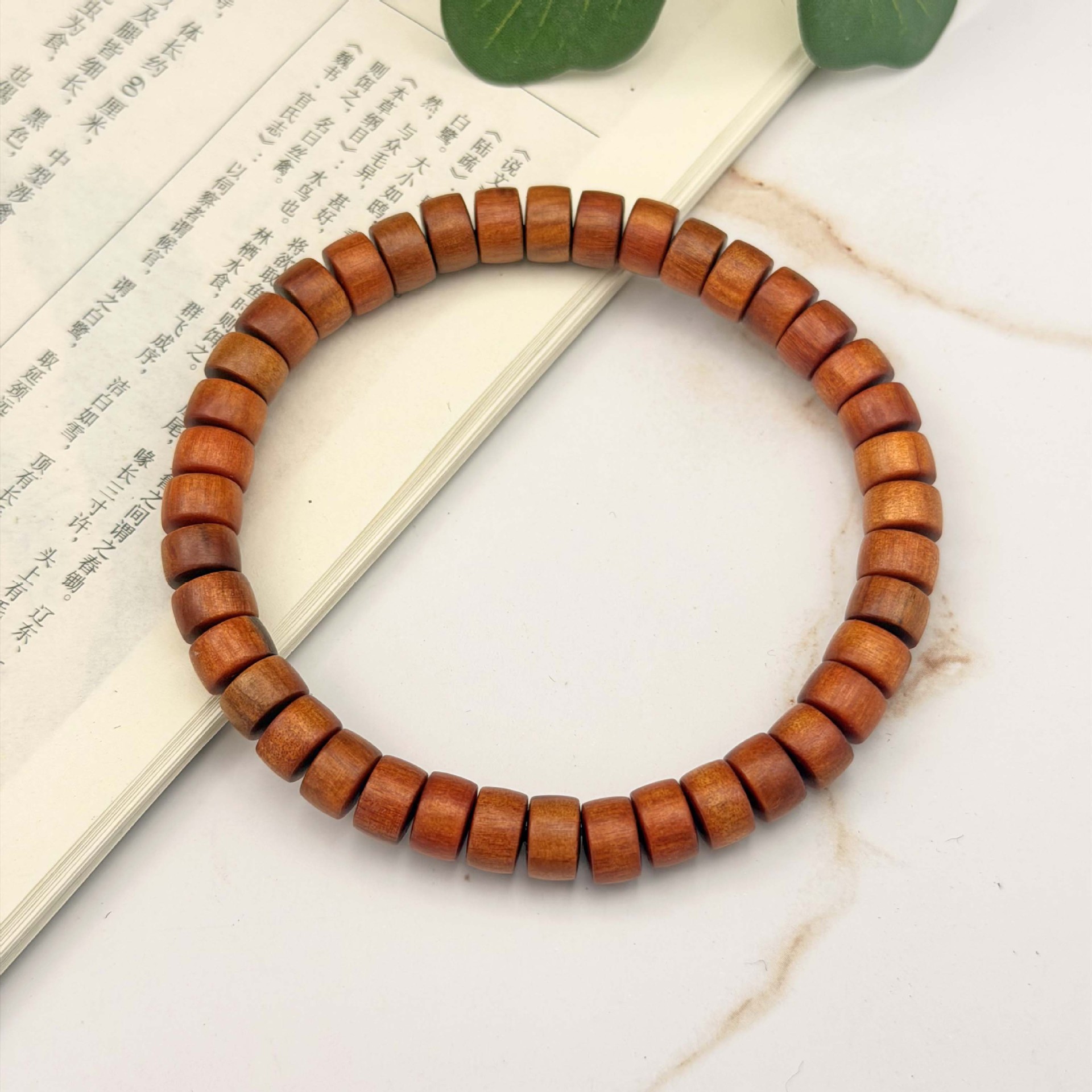 Bead bracelet, ice imitation, 7mm