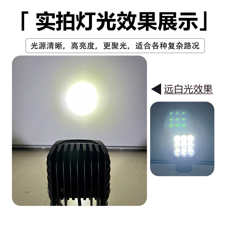 5 pulgadas cuadrado 50W LED lámpara de trabajo auto spotlight luces todoterreno luces de camión luces de ingeniería luces