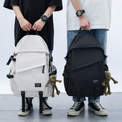 新しいカジュアル学生バックパック中学生大学生バックパックシンプルな大容量学生軽量スクールバッグ卸売