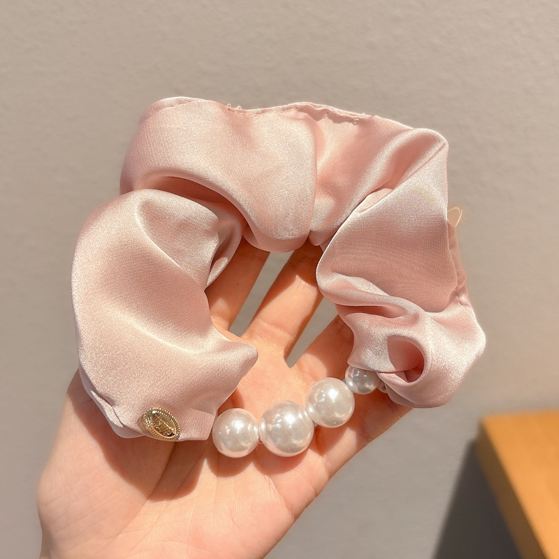 Dulce de alto nivel, anillo de cabello de intestino grueso, cordón de cabello de cola de caballo baja coreana, cordón de cabello grande, delicado, adornamiento de cabello de princesa de alto valor
