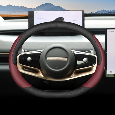 Modification Accessories Anti-Slip Ultra-Thin Four-Season – Steering wheel cover - black-burgundy-original-car-color-default
