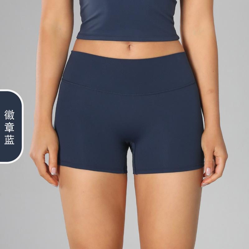 Europa y los Estados Unidos abrasivo transfronterizos pantalones cortos de yoga ajustados de cintura alta para mujeres pantalones de gimnasio abdominales para elevar las caderas para correr pantalones cortos deportivos 8519