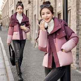 现货新款时尚潮流大气短款外套白鸭绒羽绒服