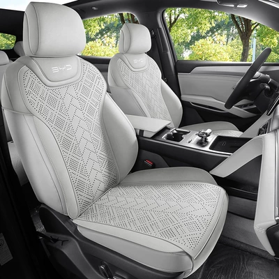 2025 BYD 2nd Generation Song Pro Seat Cover Four Seasons Seat Cover 25 Song Pro Special Car Cushion (Four Seasons Pad) - light-gray-standard-version-note-the-model-year-rear-split-type