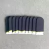 Carbon black with yellow edge, 20 pieces per bag